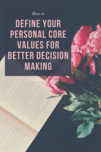 How to Define Personal Core Values Worksheet